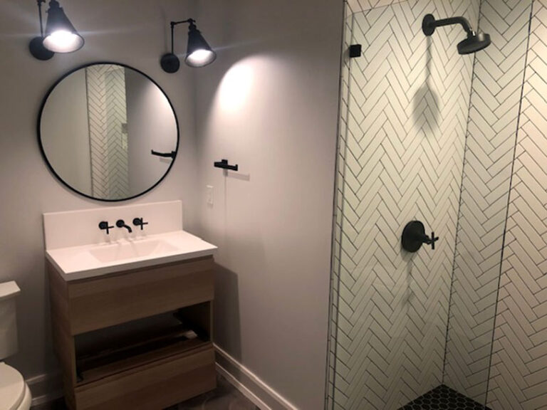 Bathroom Vanity & Shower
