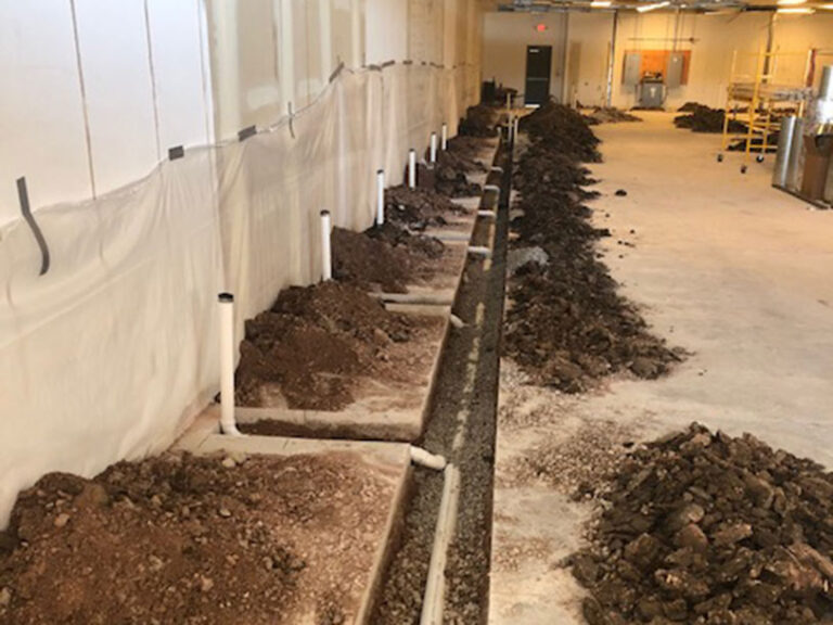 Rough Plumbing for Commercial Bathroom